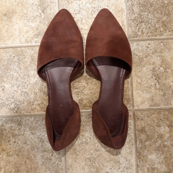 Vince Women's Nina D'Orsay Suede Flats. Made in Italy. - Picture 5 of 10